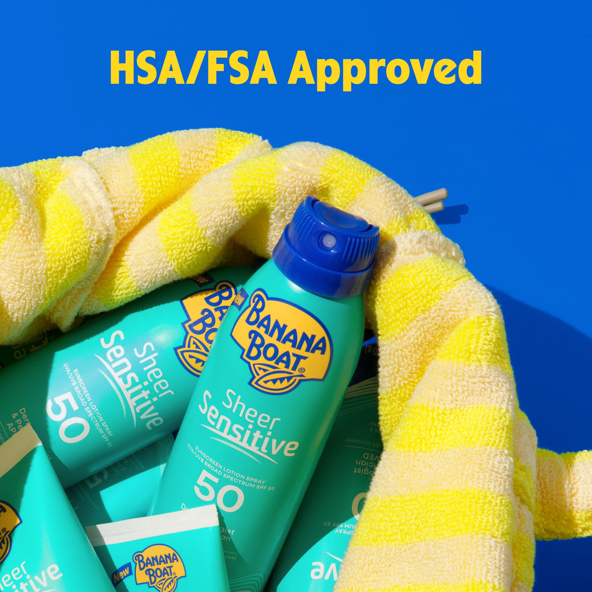 Banana Boat Sheer Sensitive Sunscreen Lotion SPF 50, 6 Fl Oz Banana Boat