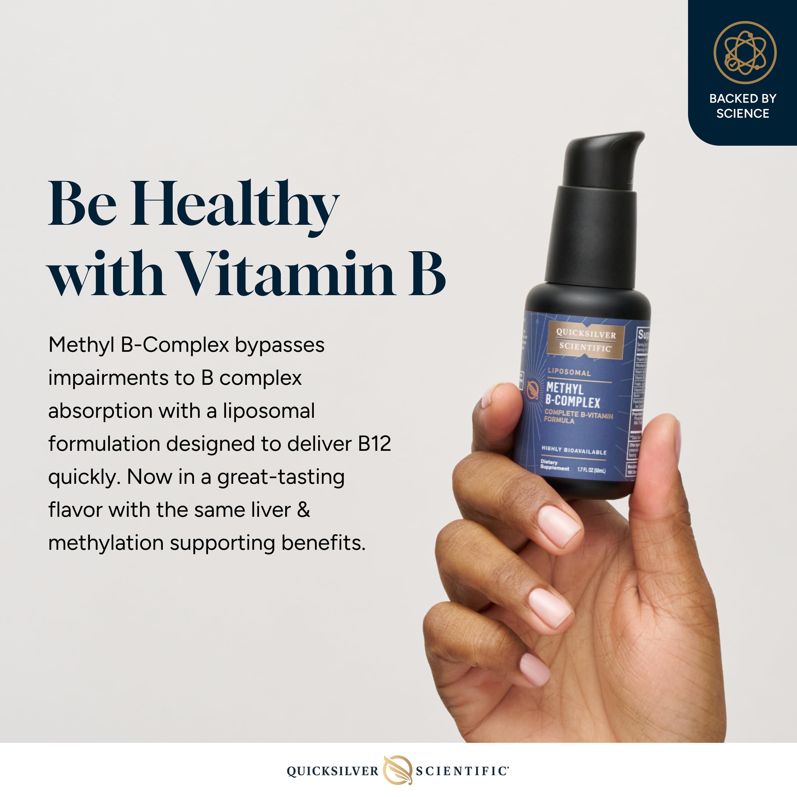 Quicksilver Scientific Methyl B Complex - Liquid Vitamin with Superior Liposomal Absorption of Vitamin B12, Folate, Vitamin B6, Riboflavin, Biotin, Pantothenic Acid, Vitamin B1, Niacin (50 ml) Quicksilver Scientific buy australia supplements