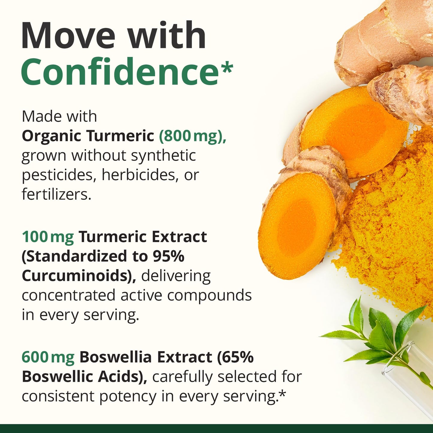 Boswellia Serrata Turmeric Supplement for Joint Support & Inflammation Balance – Turmeric Boswellia Supplement with Ginger & Black Pepper Extract Vimerson Health