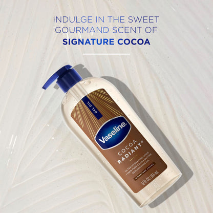 Vaseline Cocoa Radiant Body Gel Oil for Glowing Skin with Cocoa Butter 12oz Vaseline