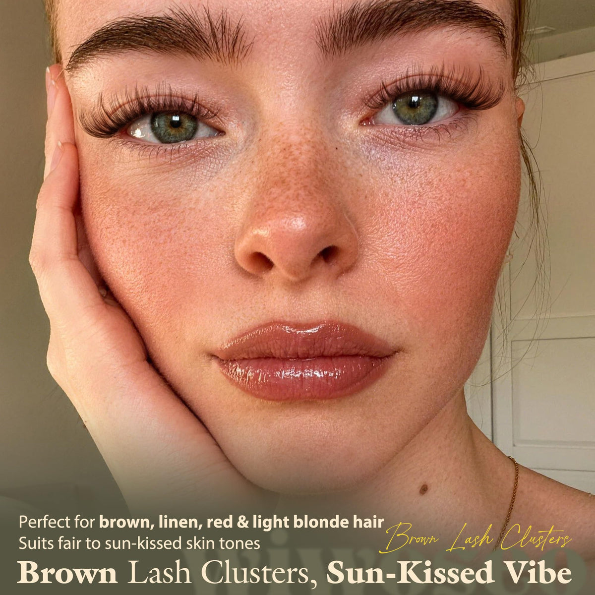 Dark Brown Lash Clusters Wispy Eyelash Clusters Natural Fluffy Lash Cluster wiwoseo