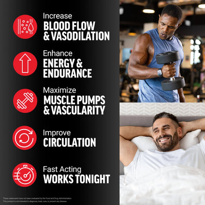Force Factor Nitric Oxide Booster, Fast-Acting Formula with L-Arginine, Boosts Nitric Oxide Levels, Maximize Muscle Pumps, Enhance Endurance Force Factor