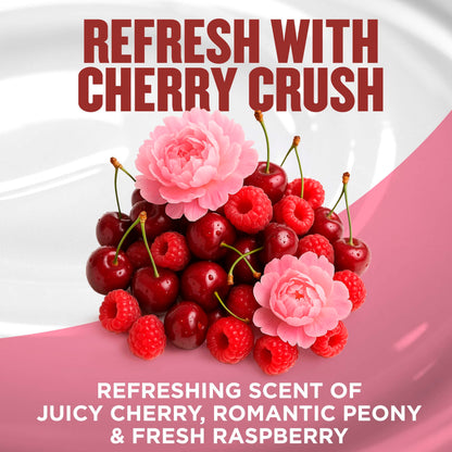 Gold Bond Cherry Crush Hydrating Gel Cream, Juicy Cherry Crush Scent, 24-Hour Hydrating Body Lotion with Hyaluronic Acid and Niacinamide, 14 oz. Gold Bond