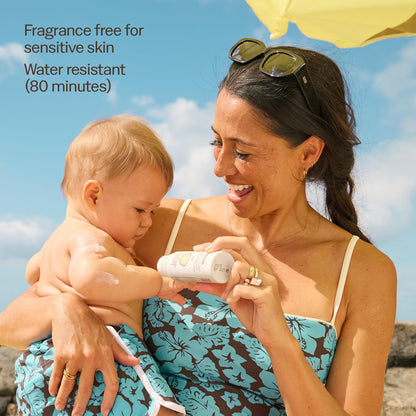 Sun Bum Baby Bum Mineral SPF 50 Roll-On Sunscreen - Vegan and Hawaii 104 Act Compliant (Without Octinoxate & Oxybenzone) - Broad Spectrum Moisturizing UVA/UVB - Travel Size - 3 oz Sun Bum