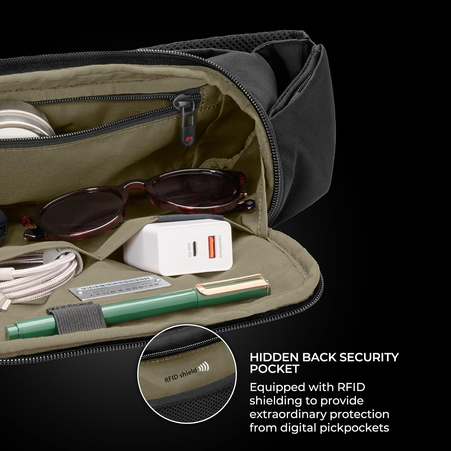 Briggs & Riley Crossbody Bag - Sling Bag for Women & Men, Adjustable Strap Gsupps Australia