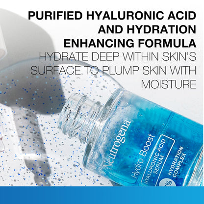 Neutrogena Hydro Boost Hyaluronic Acid Serum for Face & Neck, 1 fl oz Neutrogena