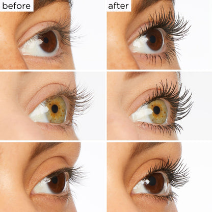 tarte lights, camera, lashes 4-in-1 mascara – Volume, Length, Curl & Conditioning for Fuller-Looking Lashes, Smudge-Proof, Flake-Free, Longwear, Vegan & Cruelty-Free, full size, black tarte