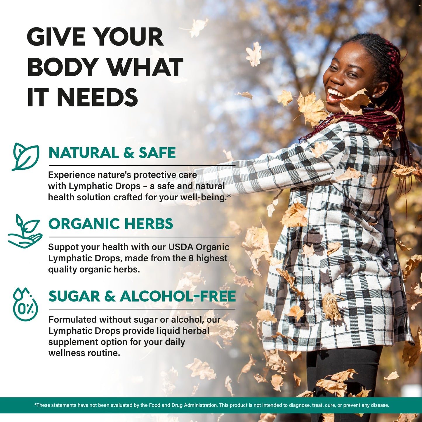 USDA Organic Lymphatic Drainage Supplement - Echinacea | Elderberry | Dandelion | Rosehip | Cleavers | Calendula | Burdock - Made in USA - Lymph System Drops NUTRAHARMONY