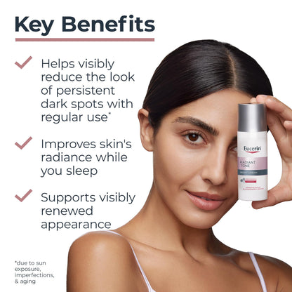 Eucerin Radiant Tone Night Cream Dark Spot Corrector with Thiamidol, 1.7 OZ Eucerin