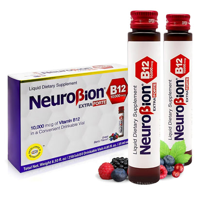 Neurobion Extra Forte B12 10,000 mcg Vials, Liquid - Extreme Powerful- 10 Vials per Box Neurobion