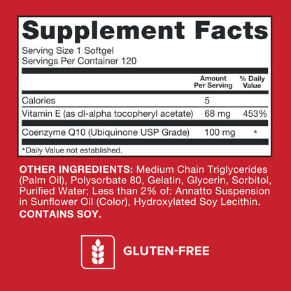 Qunol Ultra CoQ10 100mg, 3x Better Absorption, Patented Water and Fat Soluble Natural Supplement Form of Coenzyme Q10 Qunol