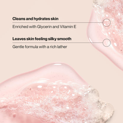 Suave Moisturizing Body Wash, with Wild Cherry Blossom and Vitamin E Extract, No Parabens, No Phtahaltes, 18 Oz Pack of 6 Suave
