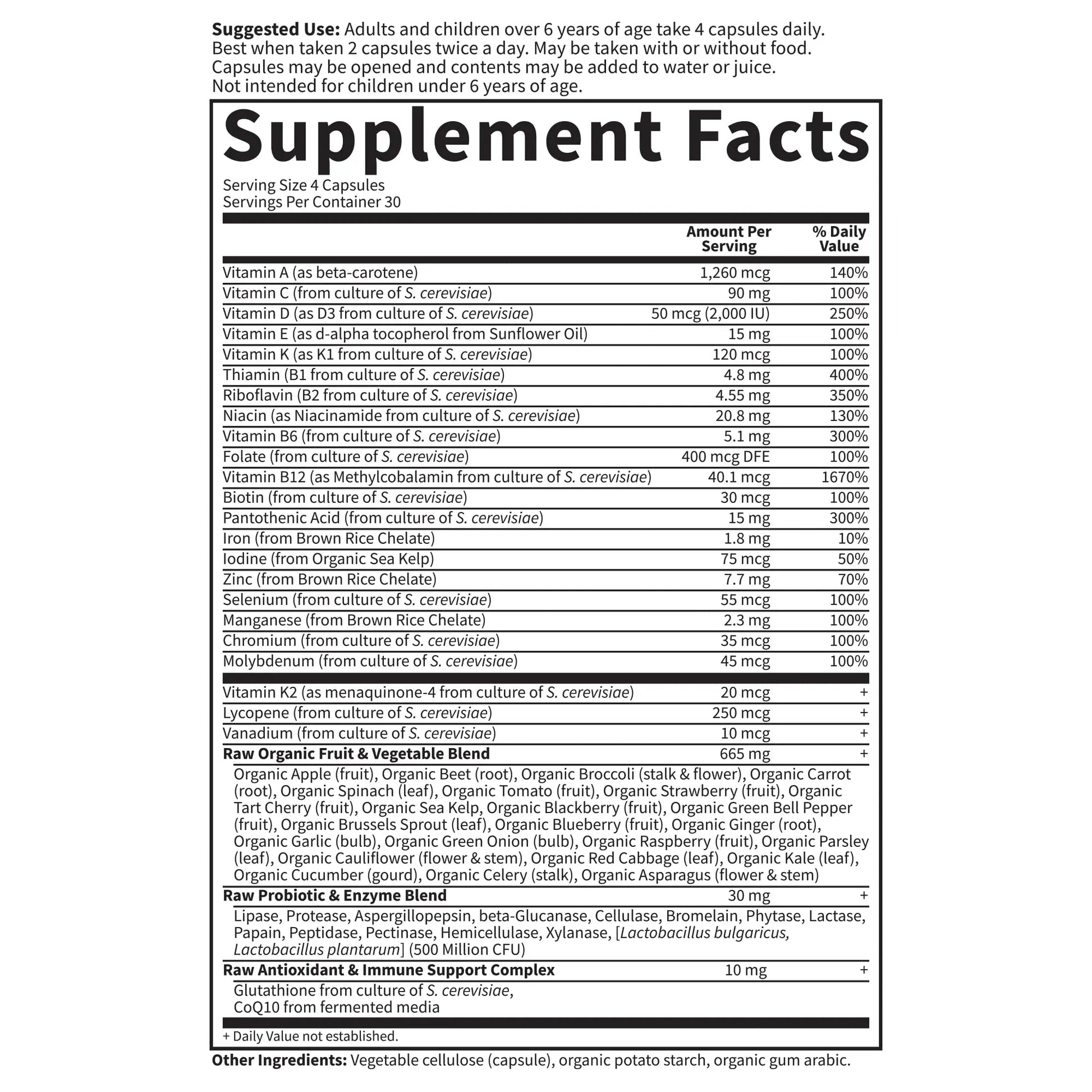 Garden of Life Multivitamin for Women, Men & Kids Age 6 and up, Vitamin Code Family Multi - 120 Vegetarian Capsules, Whole Food Vitamins Garden of Life buy australia supplements