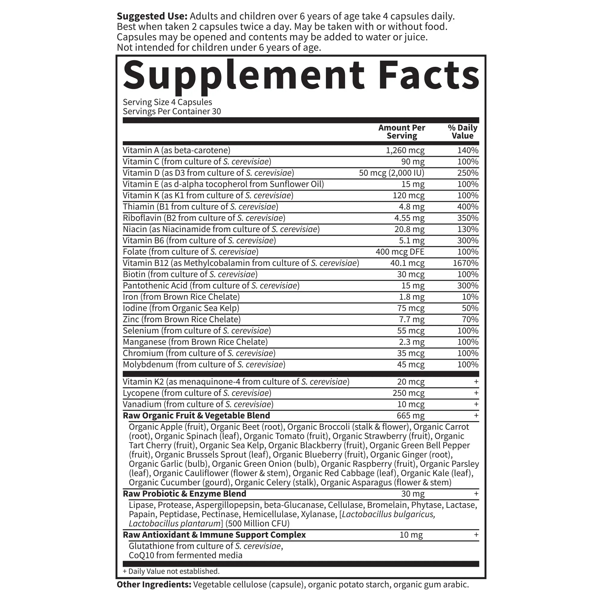 Garden of Life Multivitamin for Women, Men & Kids Age 6 and up, Vitamin Code Family Multi - 120 Vegetarian Capsules, Whole Food Vitamins Garden of Life buy australia supplements