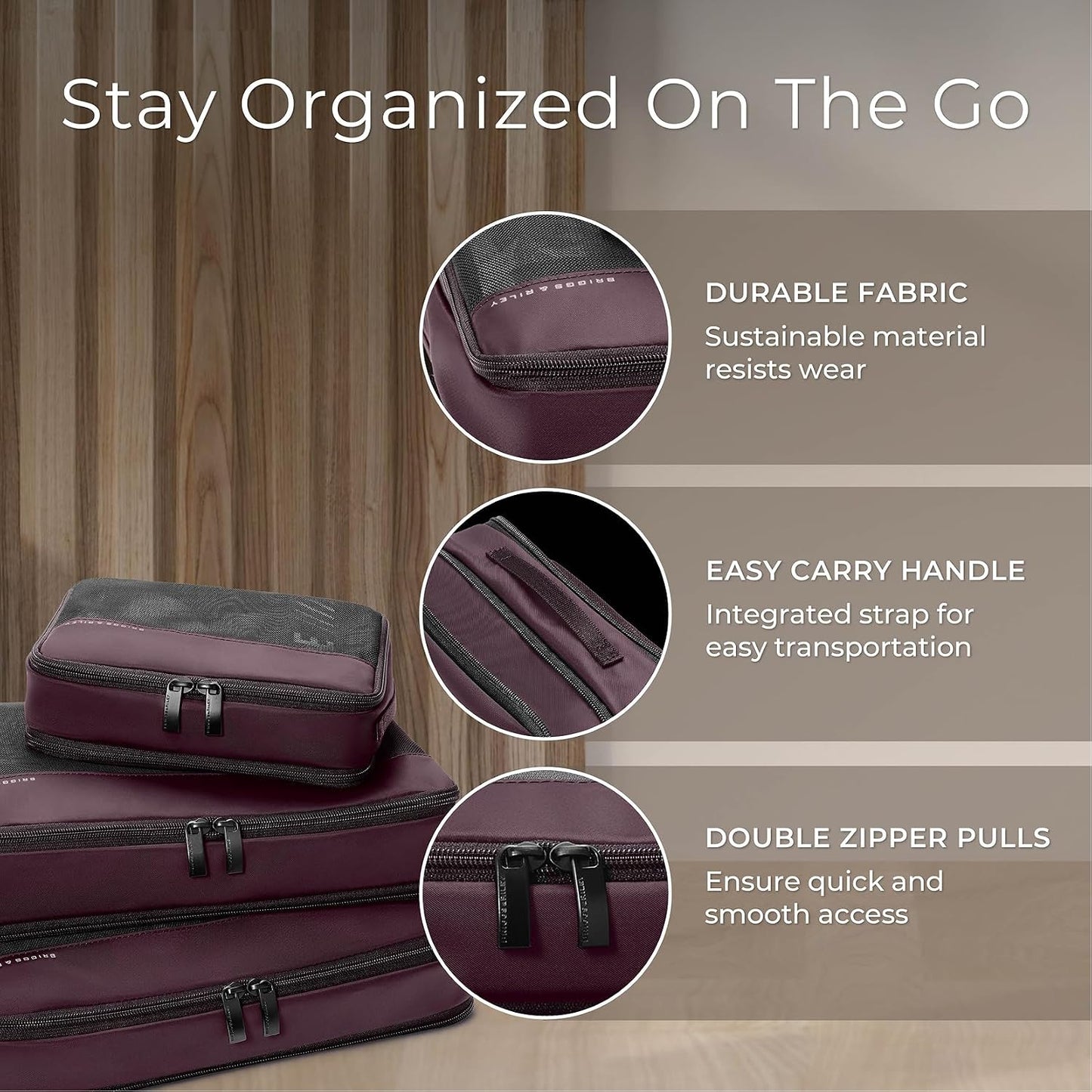Briggs & Riley Travel Essentials Carry-On Compression Packing Cube Set Gsupps Australia