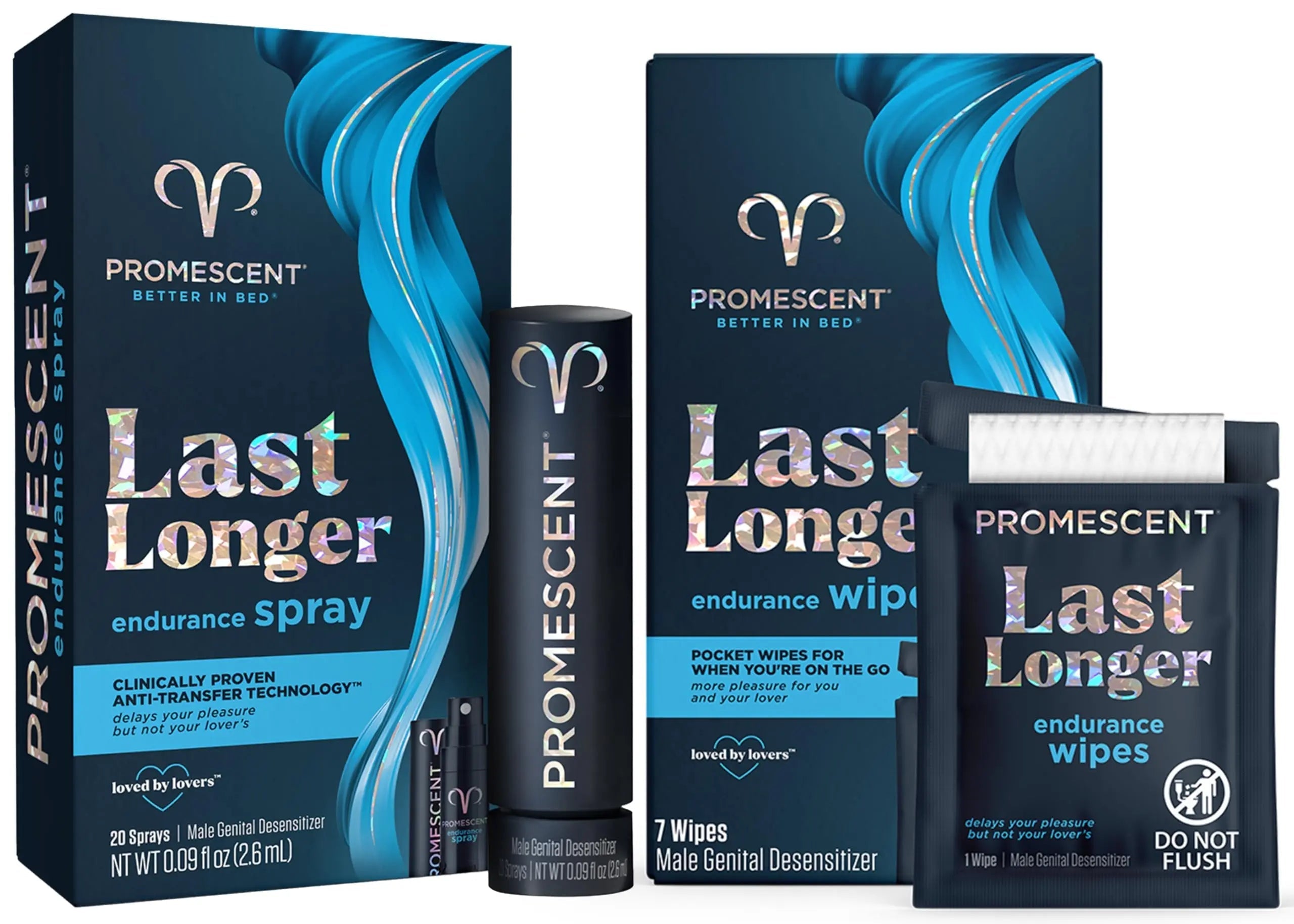 Promescent Desensitizing Delay Spray for Men (2.6 ml) to Help You Last Longer in Bed + Delay Wipes (7 Count) Sexual Enhancer with Extended Climax Control with Benzocaine Promescent buy australia supplements