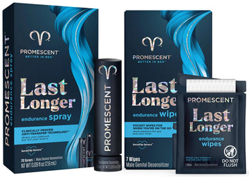 Promescent Desensitizing Delay Spray for Men (2.6 ml) to Help You Last Longer in Bed + Delay Wipes (7 Count) Sexual Enhancer with Extended Climax Control with Benzocaine Promescent buy australia supplements