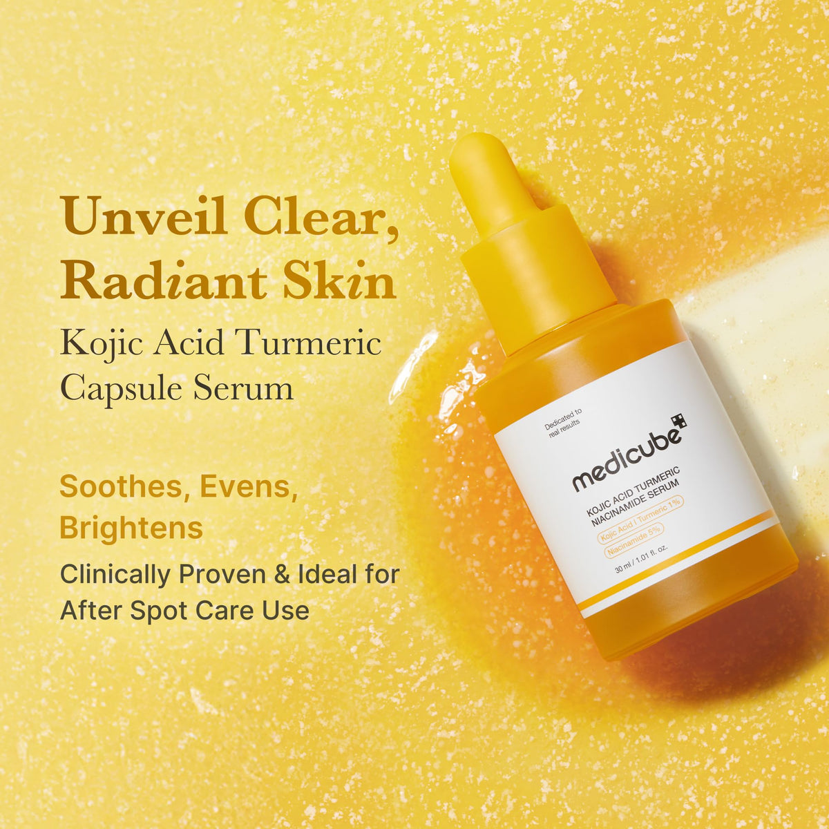 medicube Kojic Acid Turmeric Clarifying Capsule Serum for Troubled Skin medicube