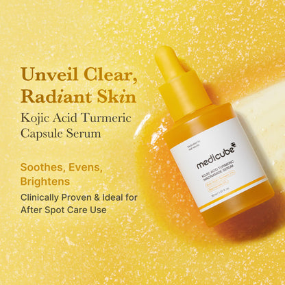medicube Kojic Acid Turmeric Clarifying Capsule Serum for Troubled Skin medicube