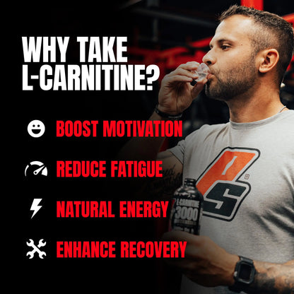 ProSupps L-Carnitine Liquid 3000, Stimulant-Free Liquid Shots for Men & Women - Clean Workout Drink for Energy, Performance & Muscle Recovery ProSupps
