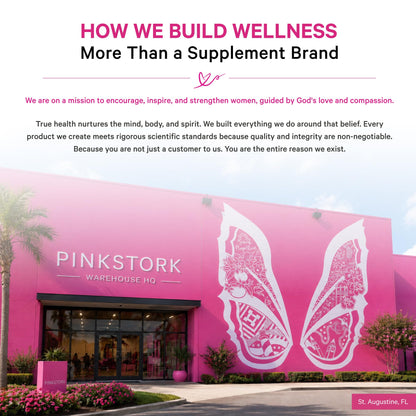 Pink Stork Beef Organ Supplement for Women, Clean Label, 60 Capsules | Grass-Fed Beef Liver Capsules, Iron, B12, CoQ10, Vitamin A, Primal Multivitamin for Hormone + Energy Support