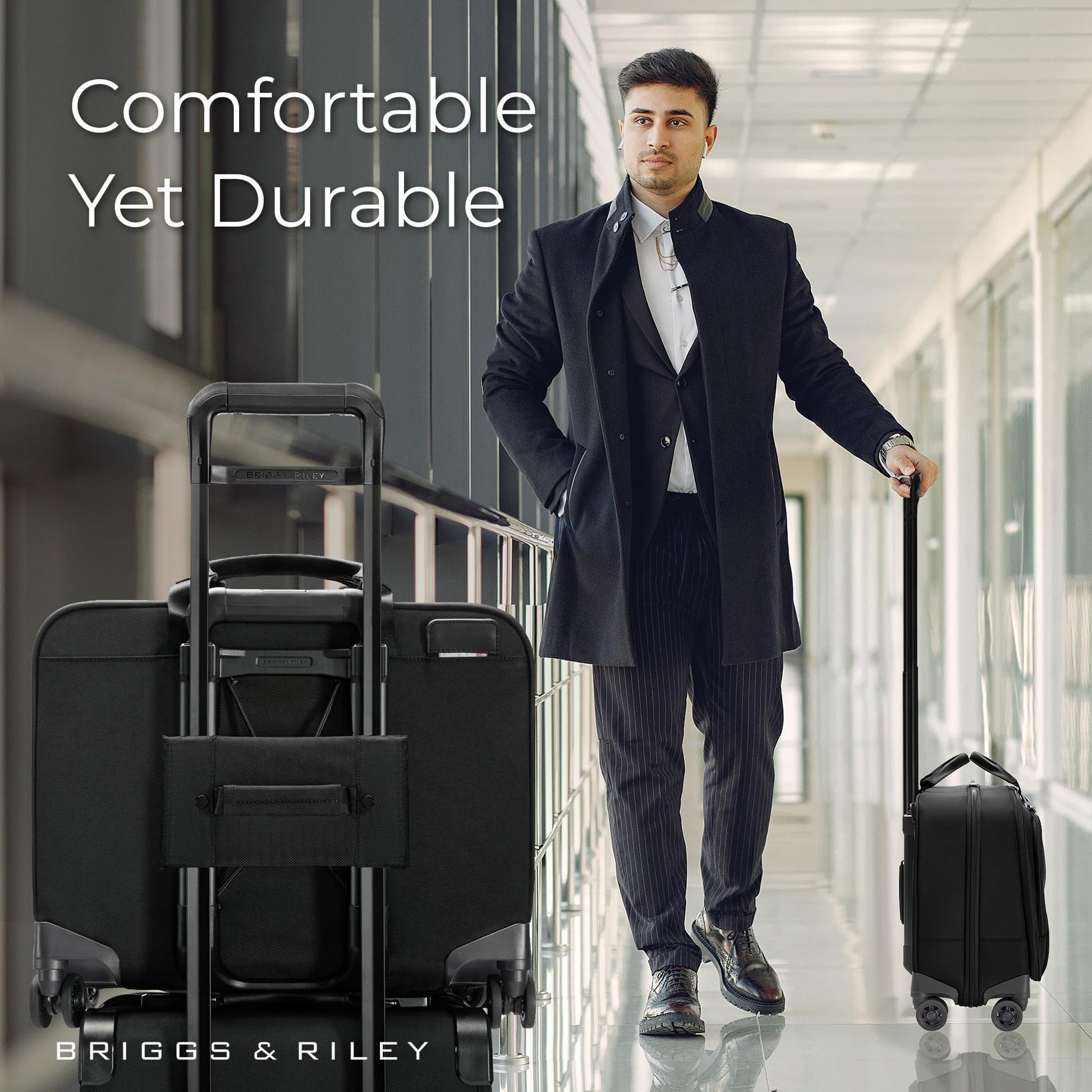 Briggs & Riley Medium Cargo Backpack for Women & Men - Laptop Backpack, For Work & Travel, Lightweight & Durable, Padded Straps, Fits up to 15" Laptop - @work Collection, Black Gsupps Australia