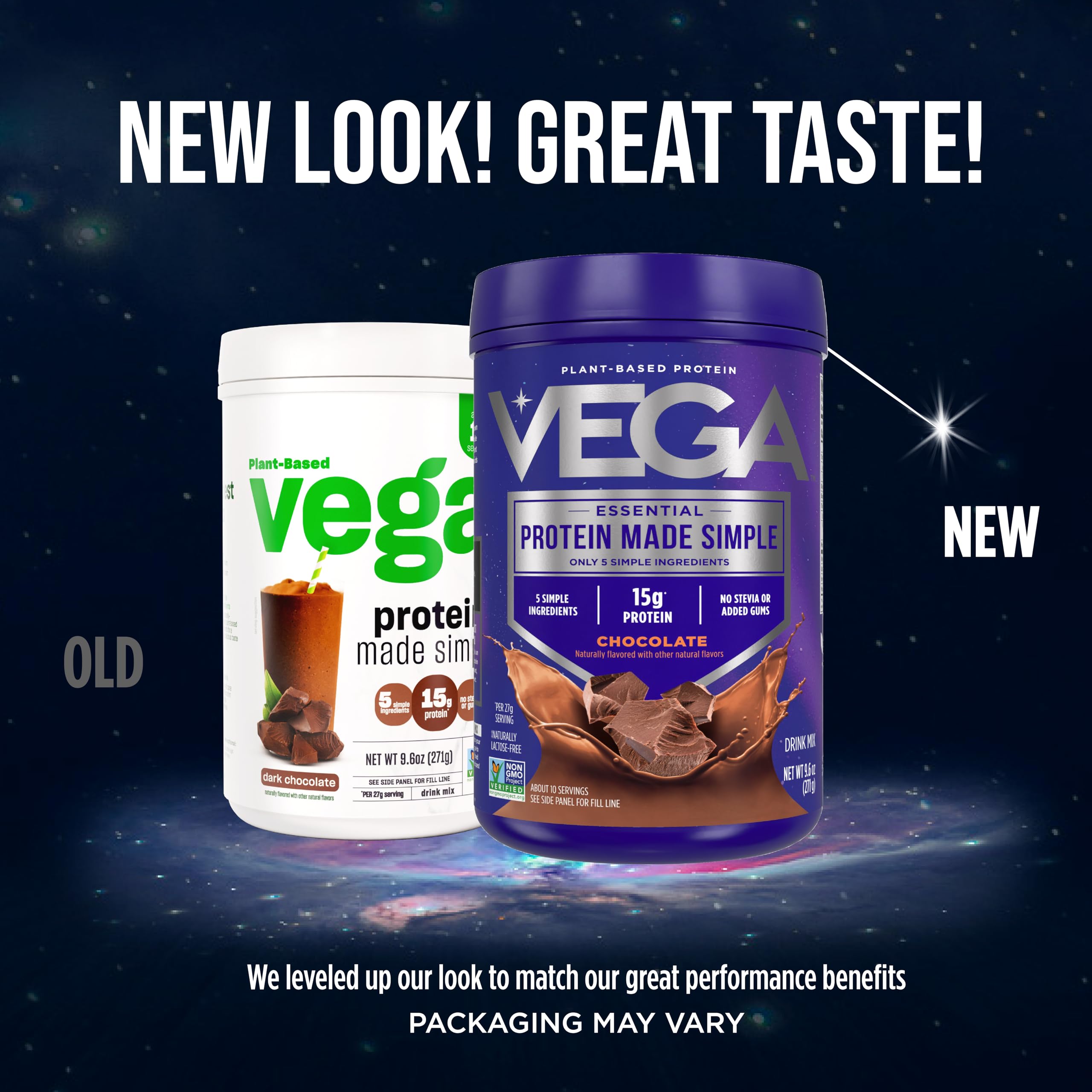 Vega Protein Made Simple - 15g Plant-Based Pea Protein, Chocolate, 10 Servings, Stevia Free, No Artificial Sweeteners or Gums, Non-GMO, Gluten Free, Dairy Free, 9.6oz (Packaging May Vary) Vega buy australia supplements