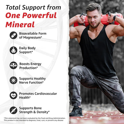 10X Health Magnesium Supplements - High-Absorption Magnesium Citrate for Sleep, Muscle & Nerve Support 10X Health System