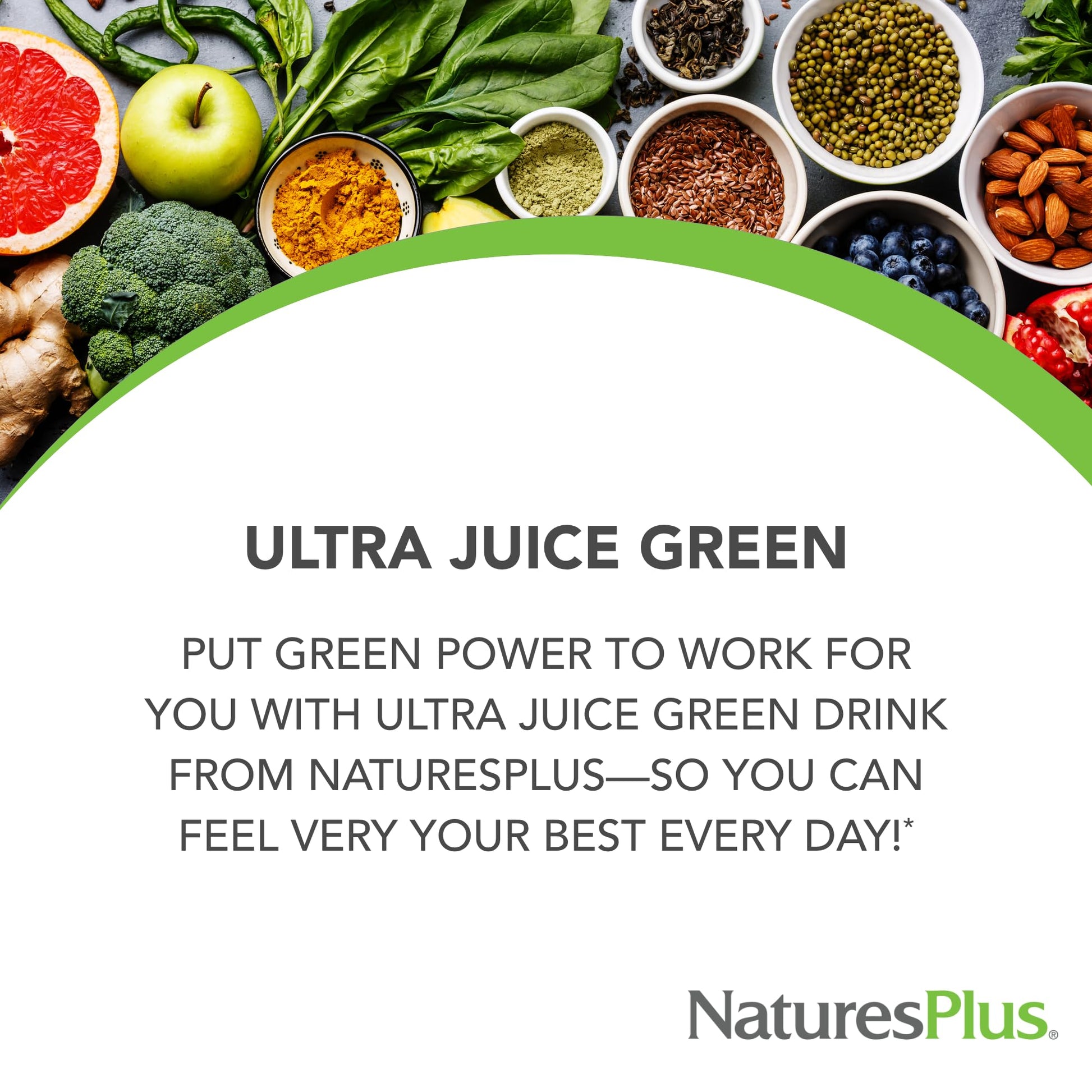 NaturesPlus Ultra Juice Green Drink - 1.32 lb - Supports Immune Health, Digestion & Energy Production - Organic, Non-GMO, Vegan, Gluten Free - 60 Servings NaturesPlus buy australia supplements