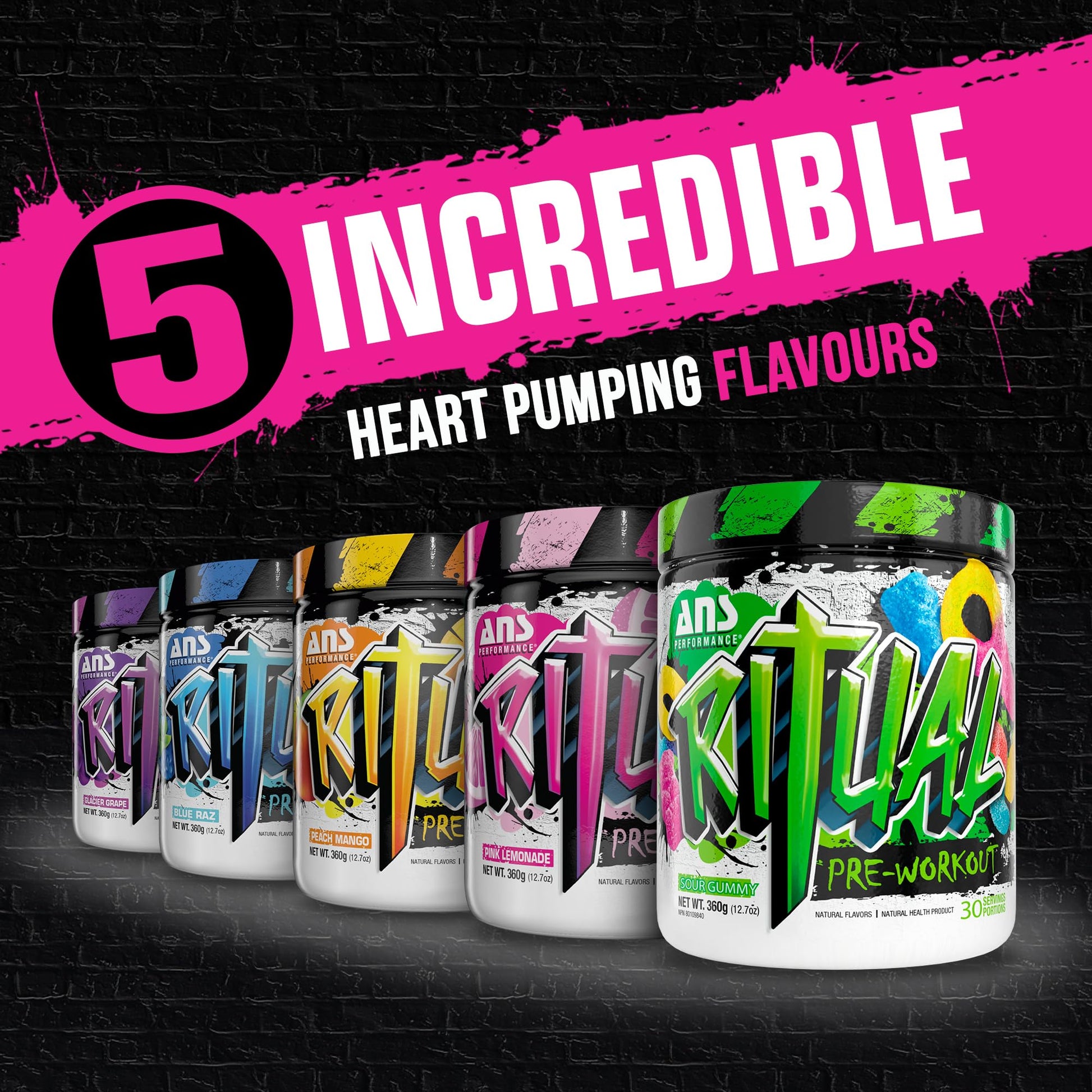ANS Performance Ritual Pre Workout (30 Servings, 12.7 oz) - Complete Preworkout Formula ANS Performance buy australia supplements