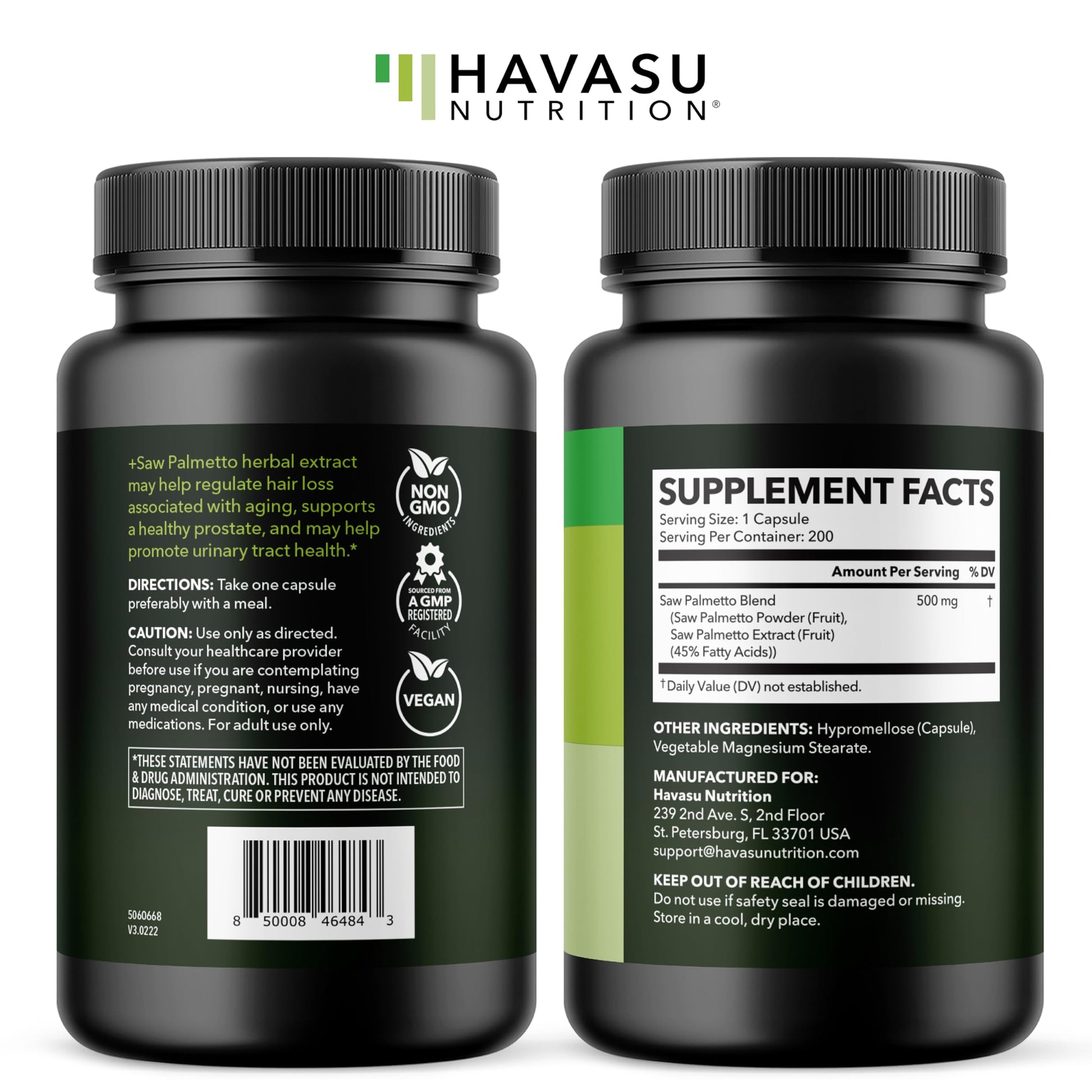 Saw Palmetto for Men, DHT Blocker and Prostate Health Supplement, 120 Count | Potent 3X Formula with Pumpkin Seed Oil and Stinging Nettle, Bladder and Urinary Support, Vegan, Non-GMO, 2-Month Supply Gsupps Australia