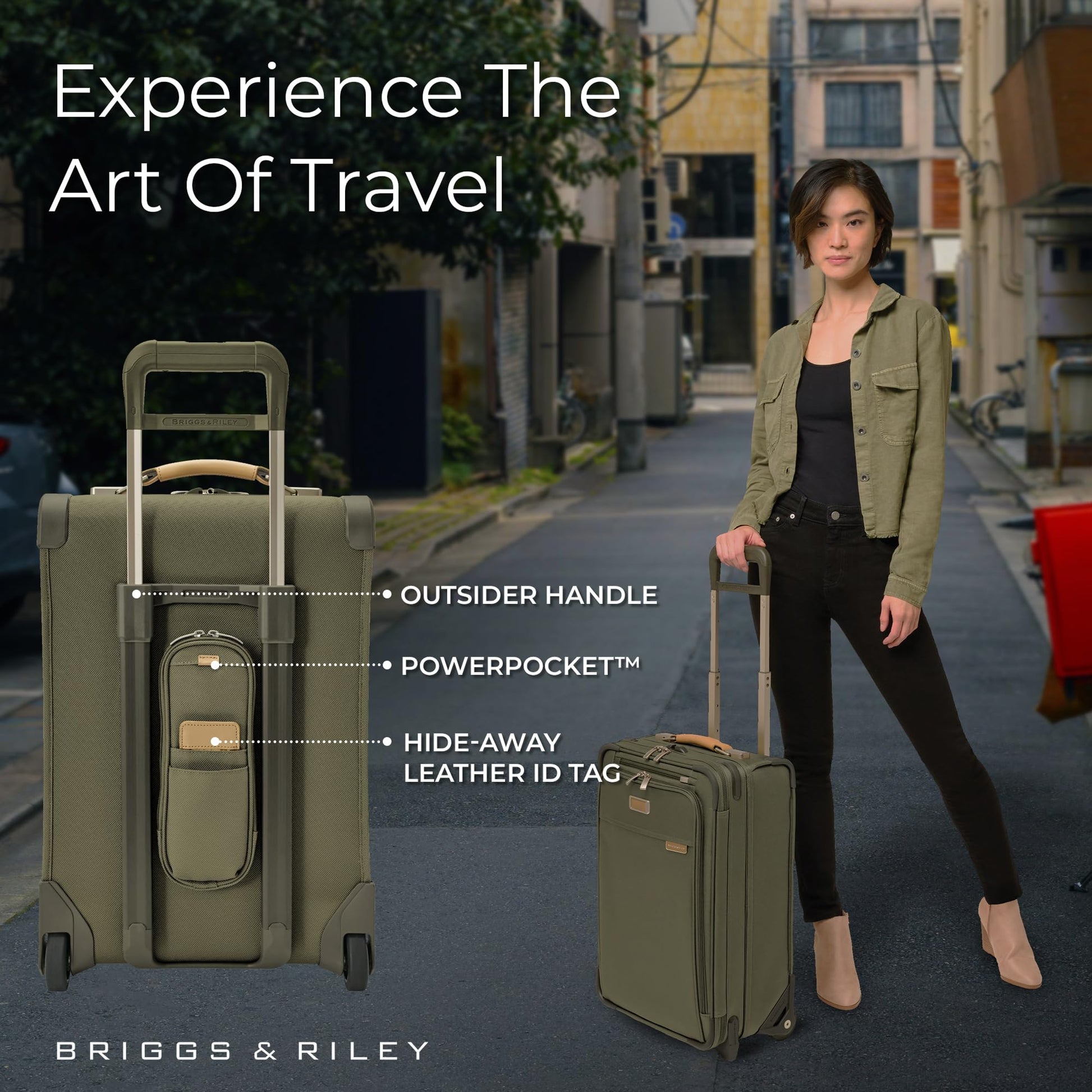 Briggs & Riley Essential 22" 2-Wheel Expandable Carry On - Luggage for Travel, Suitcases with Wheels, Softside Rolling Bag for Men & Women, Self-Repairing Zipper - Baseline Collection, Black Gsupps Australia