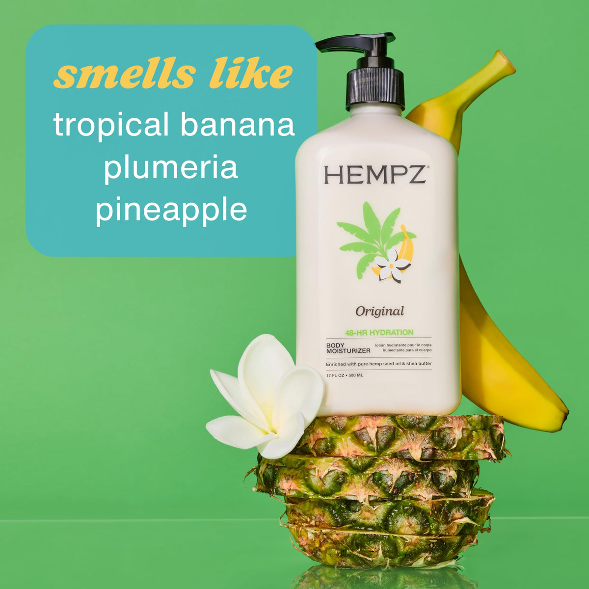 Hempz Original Moisturizing Body Lotion - 17 Fl Oz (2-Pack) Hempz
