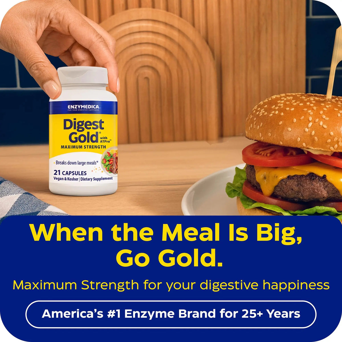 Enzymedica, Digest Gold to Go Pillbox, 21 Capsules Enzymedica