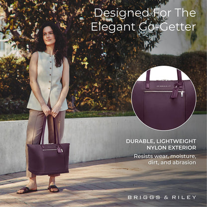 Briggs & Riley Expandable Tote Bag - Nylon Handbag with 4" Expansion, Smooth Zipper, Fits 13" Laptop - Rhapsody Collection Gsupps Australia