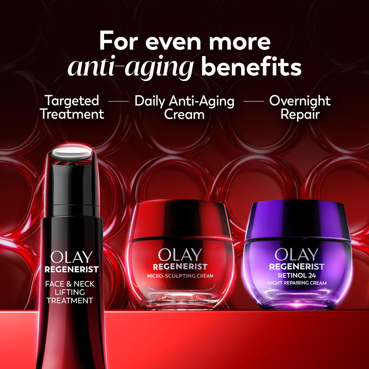Olay Face Moisturizer, Regenerist Micro-Sculpting Cream for Women, Fragrance-Free - Anti-Aging, Anti-Wrinkle, Firming Skin Care - Triple Collagen Cream, Peptide, Hyaluronic Acid, Niacinamide, 1.7oz Olay