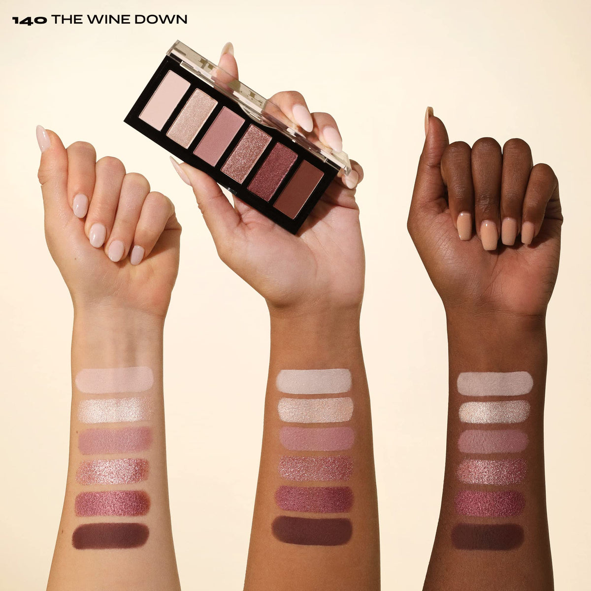 Milani Gilded Mini Eyeshadow Palette Matte Shimmer Makeup - The Wine Down Milani