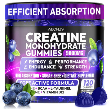 AEQNJV Creatine Gummies Monohydrate Complex for Men & Women, 9000MG Creatine Pre-Workout Supplement Enhance Muscle Strength Recovery Cognitive Health & Memory, 120 Gummies Sugar Free Vegan Non-GMO AEQNJV buy australia supplements