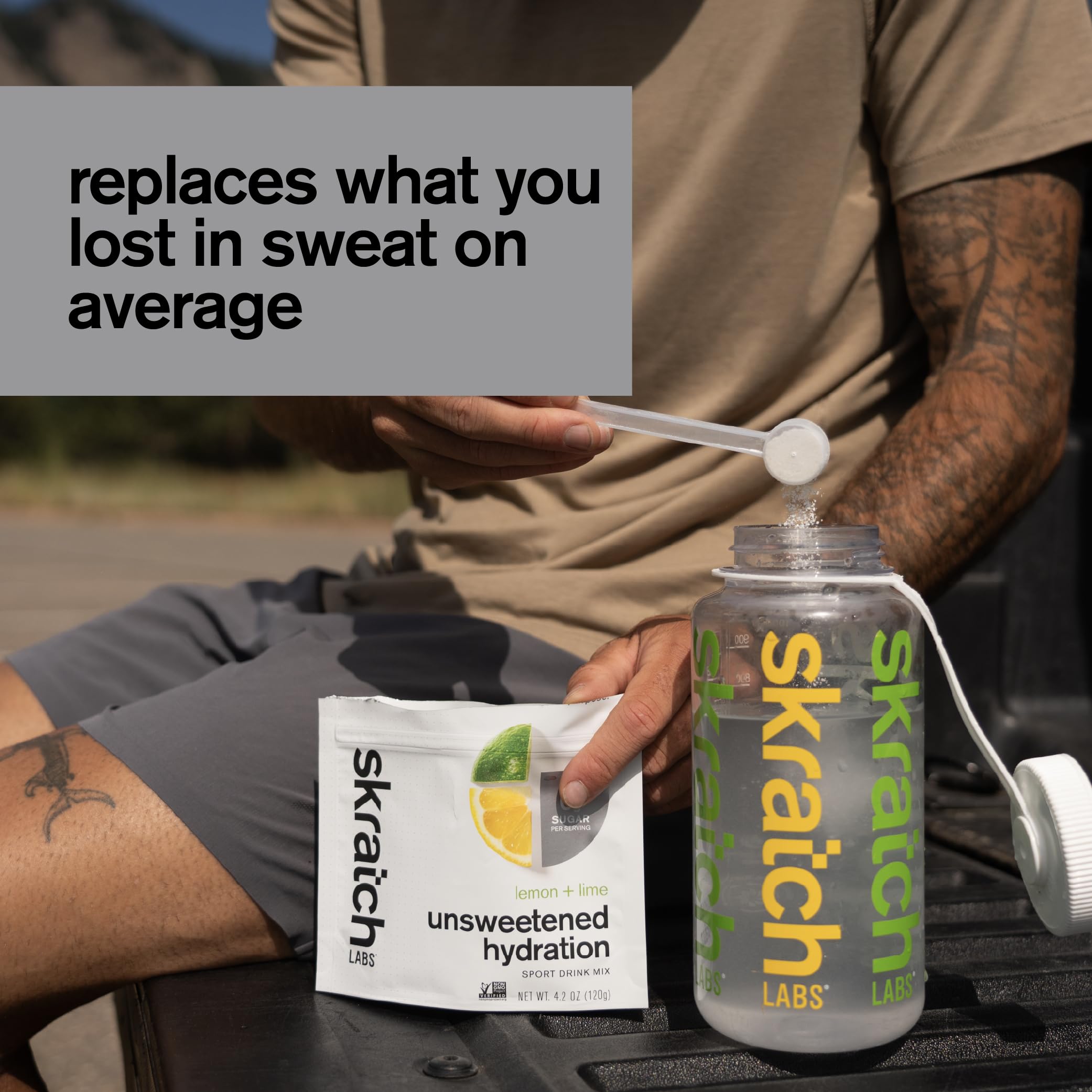 Skratch Labs Unsweetened Hydration Sport Drink Mix | Sugar Free | Electrolytes Booster | Lemon + Lime - 30 Servings | Non-GMO Skratch Labs buy australia supplements