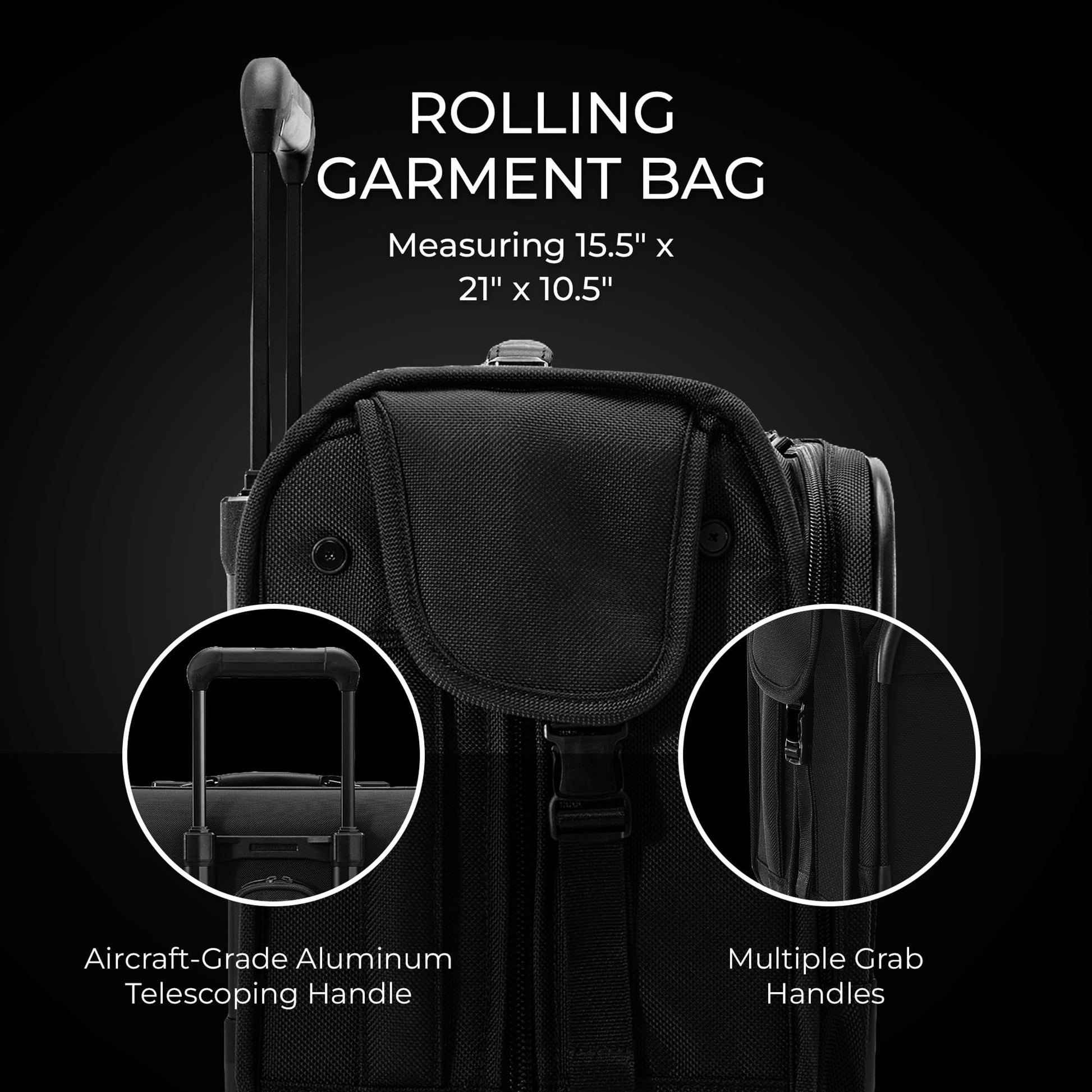 Briggs & Riley Deluxe Wardrobe Spinner - Checked Luggage for Travel, Suitcases with Wheels, Softside Rolling Bag for Men & Women, Built in Hook for Clothes - Baseline Collection, Black Gsupps Australia