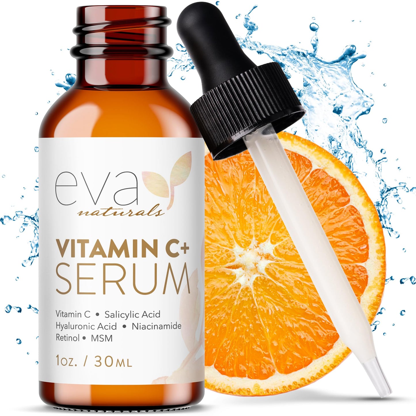 Eva Naturals Vitamin C Serum for Face – Anti Aging Dark Spot Remover & Corrector with Retinol, Hyaluronic Acid Eva Naturals