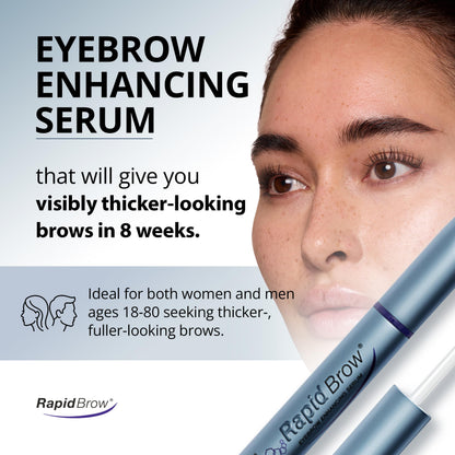 RapidBrow Eyebrow Enhancing Serum - 2 Month Supply, 3mL RapidBrow