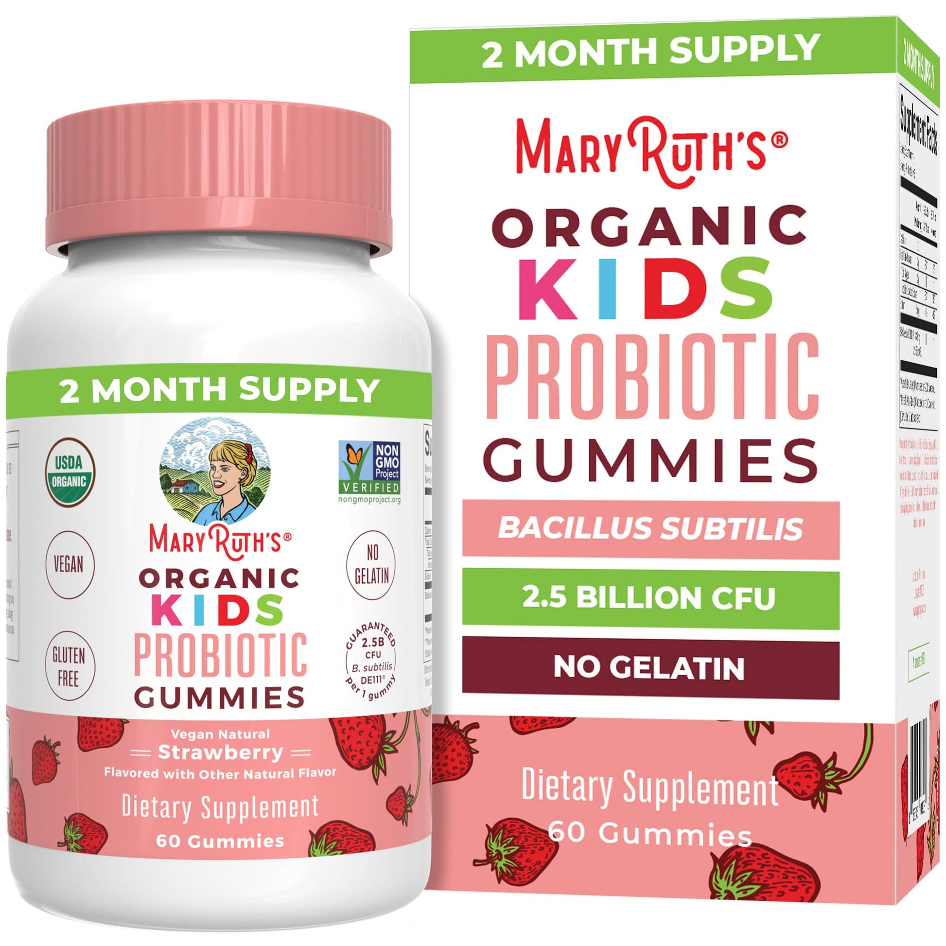 MaryRuth Organics Kids Probiotics for Digestive Health | USDA Probiotic Gummies | 2 Month Supply | Kids Probiotics | Immune Support | Gut Health Supplement | Vegan | Non-GMO | Gluten Free | 60 Count MARYRUTH'S buy australia supplements