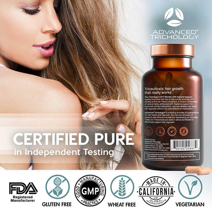 DHT Blocker - Hair Growth Supplement for Genetic Thinning for Men and Women | Approved* by American Hair Loss Association | Guaranteed, Backed by 20 Years Advanced Trichology
