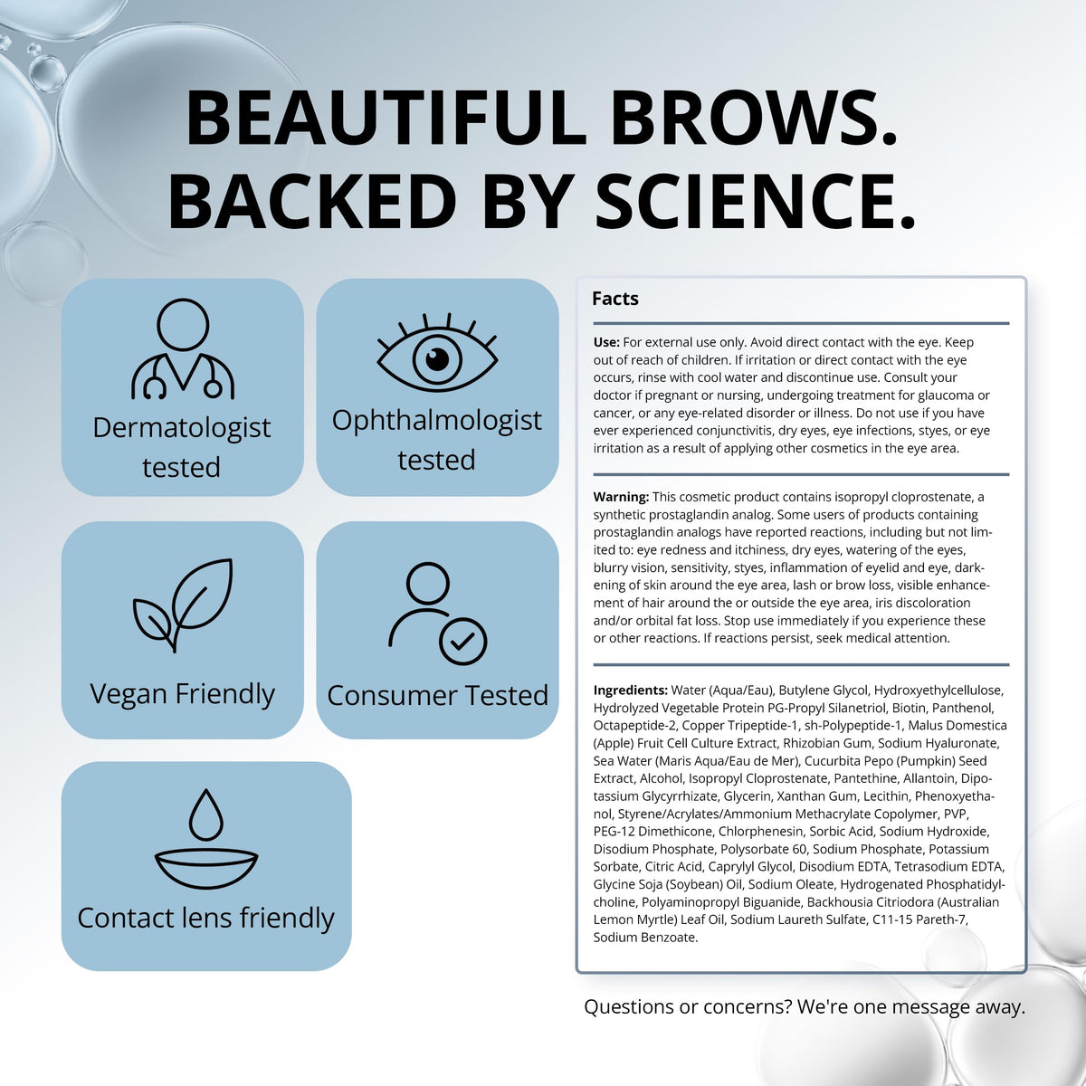 RapidBrow Eyebrow Enhancing Serum - 2 Month Supply, 3mL RapidBrow