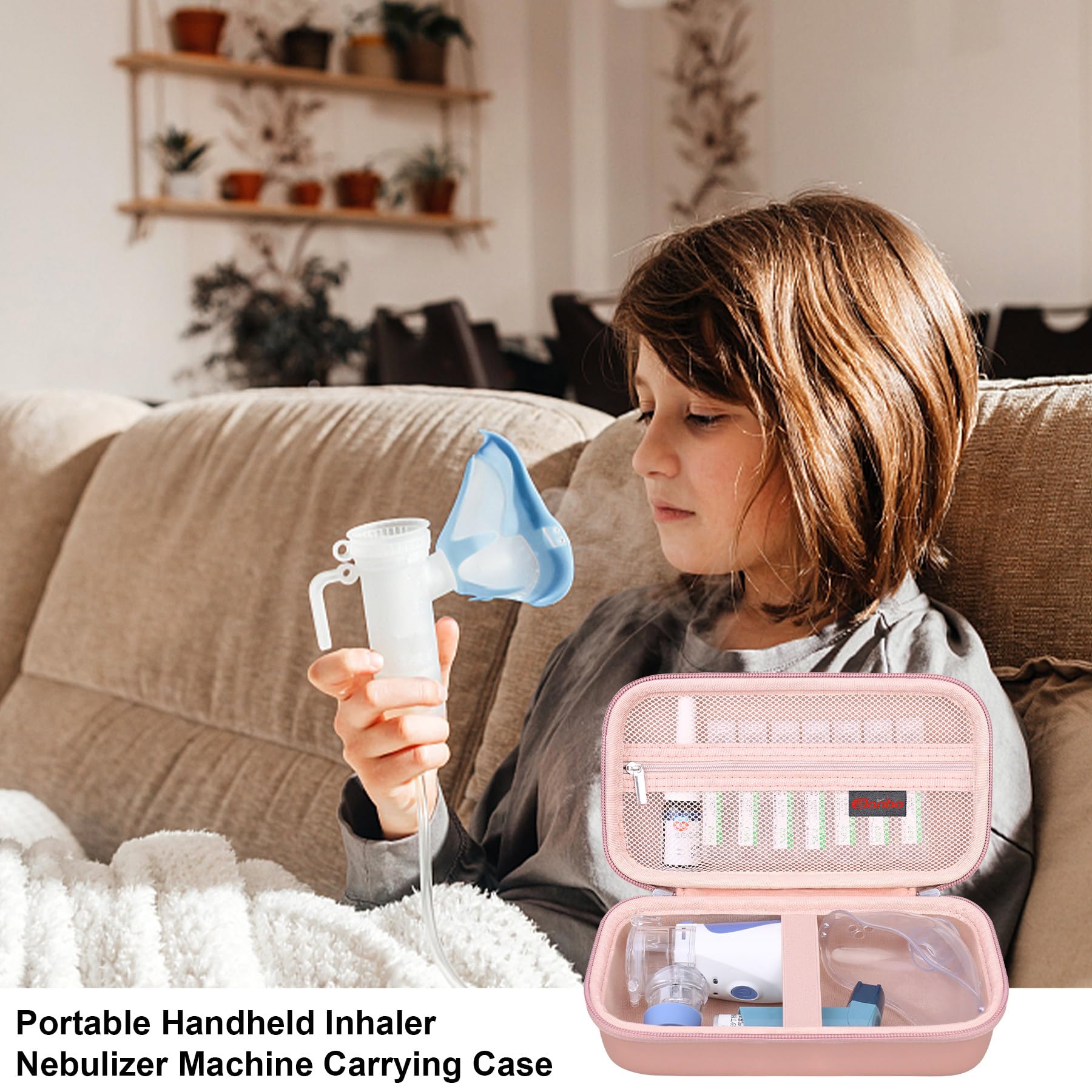 Elonbo Carrying Case Compatible with Portable Handheld Inhaler Nebulizer Machine Elonbo buy australia supplements