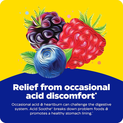 Enzymedica Acid Soothe Chewable Supplement for Women & Men - 60 Tablets Gsupps Australia
