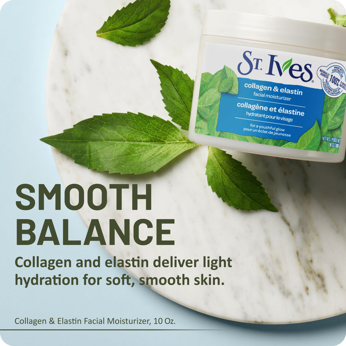 St. Ives Collagen Elastin Face Moisturizer for Dry Skin, Paraben free and Non Comedogenic, 10 oz St. Ives