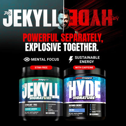 ProSupps Mr. Hyde Signature Pre Workout Powder with Creatine, Beta Alanine & Caffeine - Performance, Energy & Endurance - Clean Fitness & Gym Supplements for Men & Women = ProSupps