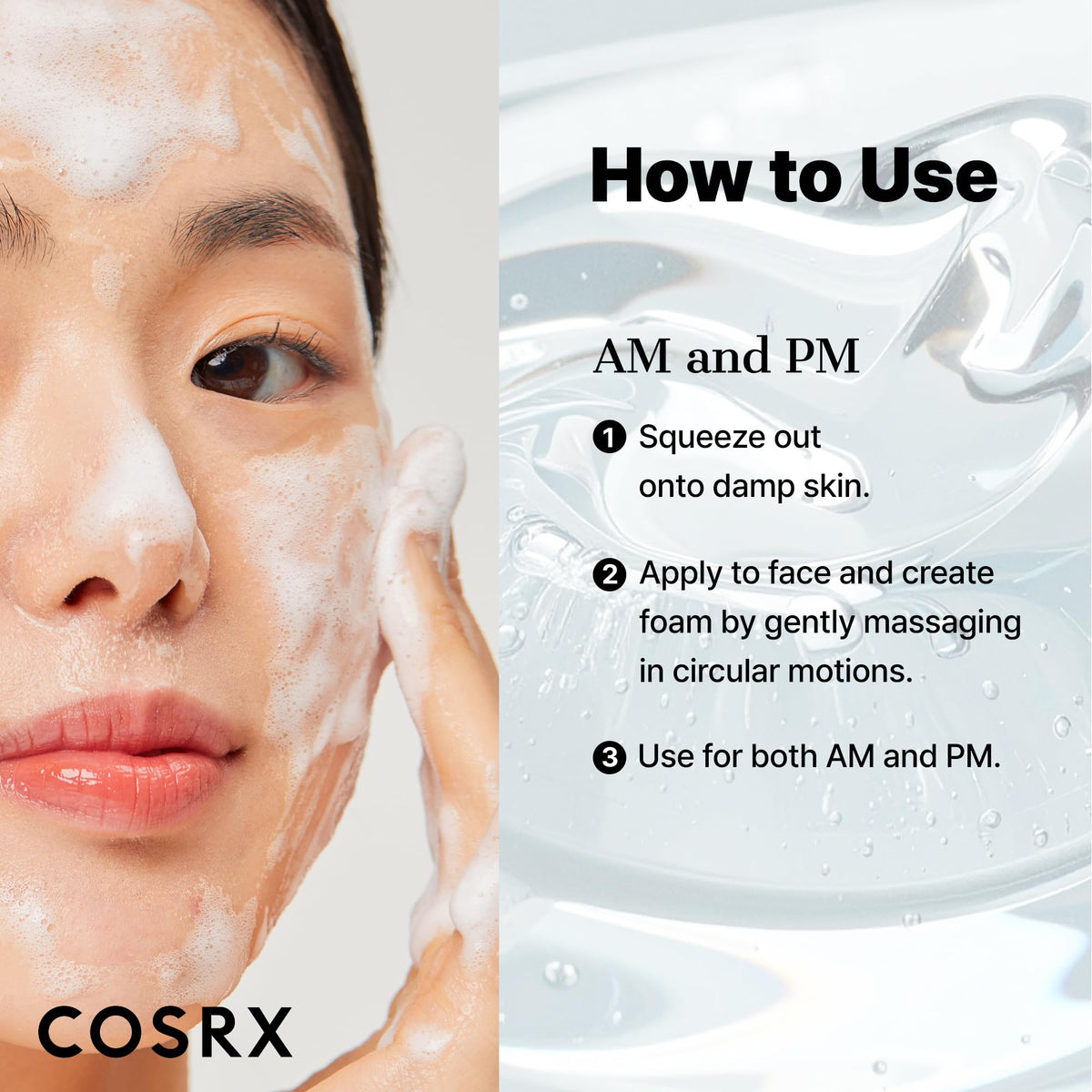 COSRX Low pH Good Morning Gel Face Cleanser, Gentle Face Wash, 5.07 fl oz COSRX